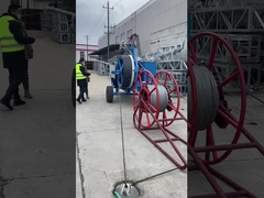 Υδραυλικός καλωδιακός συρματοποιητής καλωδίων 250kn για κατασκευή γραμμών μεταφοράς