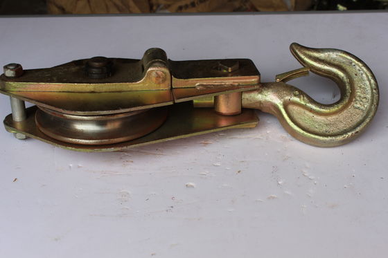 Αγορά 5T 8T βαρύ φορτίο χάλυβα σύρμα σχοινί Snatch Block Single Sheave Ζυγισμένο Προαιρετικό για την κατασκευή πύργου γραμμής μετάδοσης online manufacture