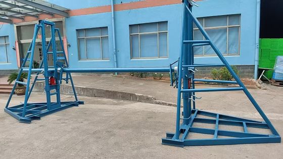 Αγορά 5 Ton Hydraulic Cable Drum Jack Stand with 1.5 Meters Lifting Height and 5000 kg Capacity for Overhead and Underground Cable Installation online manufacture