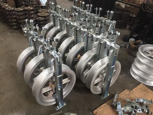 Αγορά Aluminum Sheave Stringing Pulley Block with Corrosion Resistant Galvanized Surface and High Load Capacity for Power Line Construction online manufacture