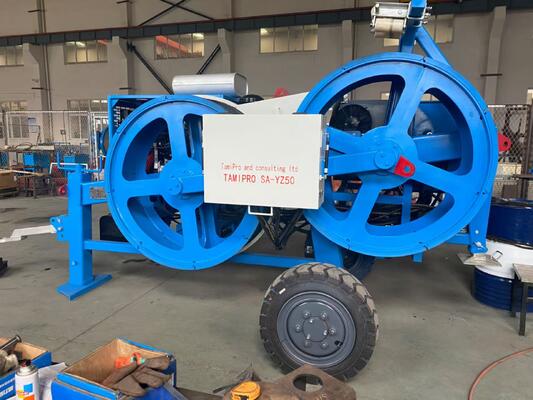 Αγορά 40KN Hydraulic Conductor Tensioner with 5-Groove Design for Efficient Cable Stringing online manufacture