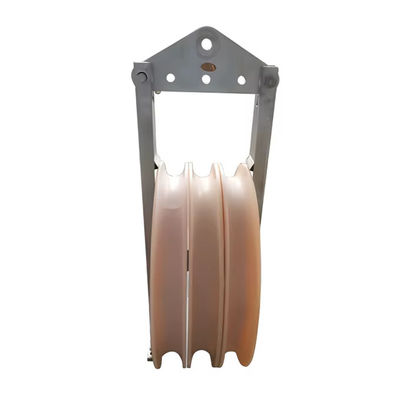 Σειρά 508 MC Nylon Sheave Μεγάλης Διαμέτρου Stringing Pulley Block για την κατασκευή ηλεκτρικής ενέργειας