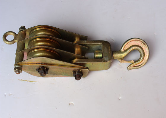 Ανυψωτικό μηχανισμό τριών τροχών 10kN από χάλυβα με γαλβανισμένο πλαίσιο για ανέγερση πύργων και εφαρμογές ανύψωσης τροχαλιών