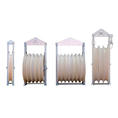 508mm Μεγάλη διάμετρος MC Nylon Sheave Stringing Block με ονομαστικό φορτίο 20-60kN για σύρση καλωδίων στην κατασκευή γραμμών μετάδοσης